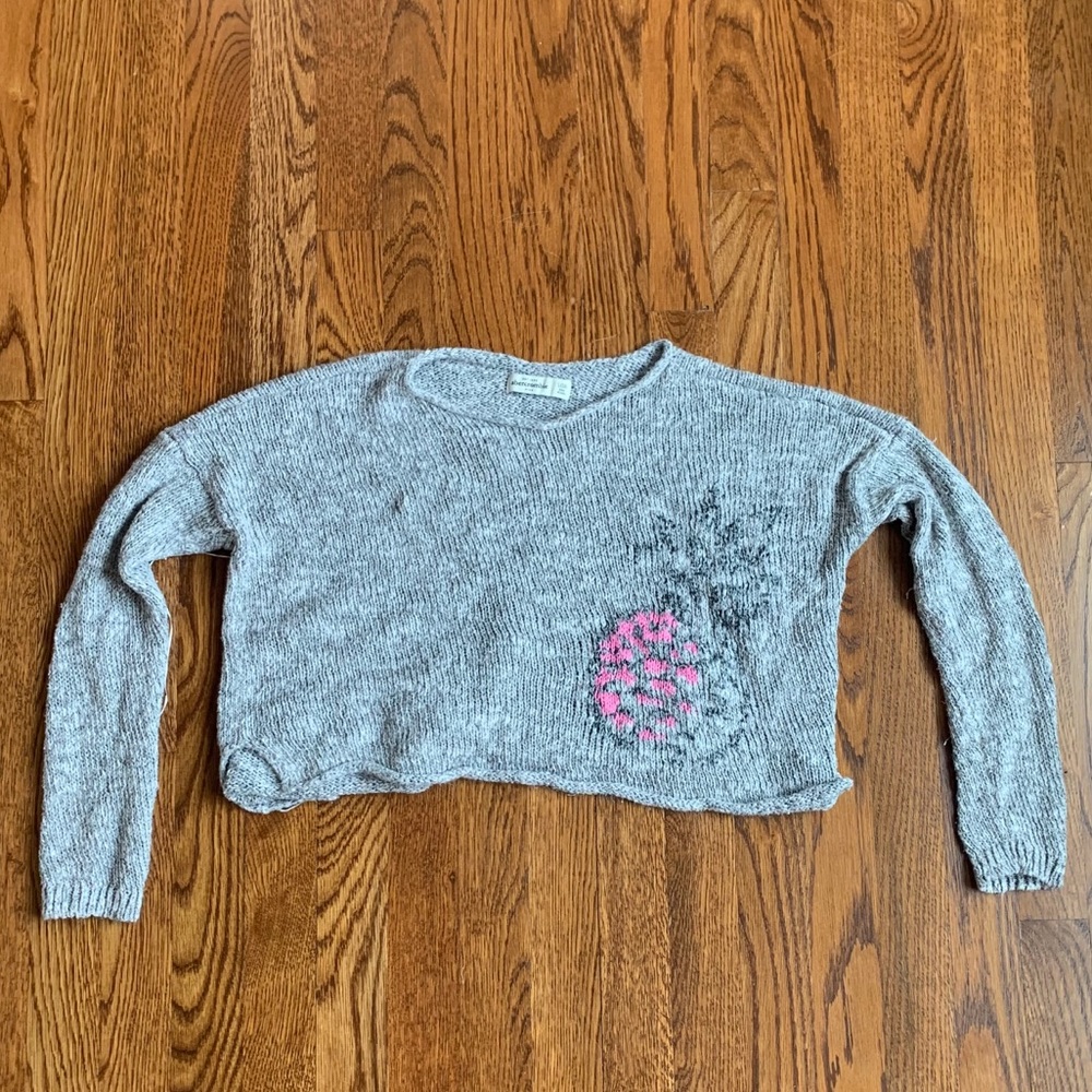 Abercrombie Kids Gray Pineapple Sweater